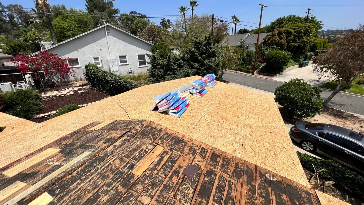 New Roof in Preparation for Solar